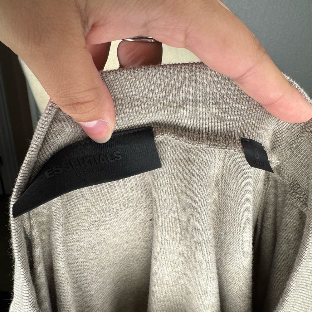 Essentials Beige Long Sleeve Shirt - Picture 5 of 6